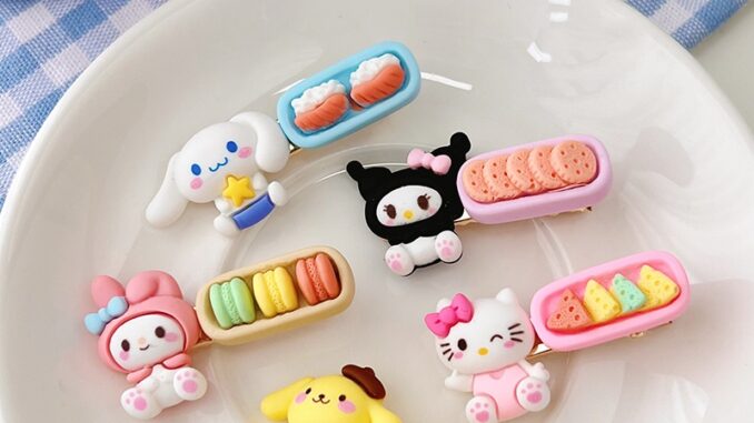 กิ๊บติดผม ลายการ์ตูน Cinnamon Dog Sanrio BB สไตล์ญี่ปุ่น สําหรับเด็กผู้หญิง