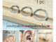 (1ข้าง) R5  จิวปีกหู Helix Tragus Rook ไร้รอยต่อ Seamless Earrings ใส่จมูกได้