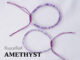 Minimalist bracelet - Amethyst stone หินอเมทิสต์ ขนาด 2