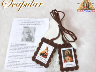 สายจำพวก Scapular แม่พระประจักษ์แห่งภูเขาคาร์แมล Our Lady of Mount Carmel Catholic คาทอลิก คริสต์ #OT0154
