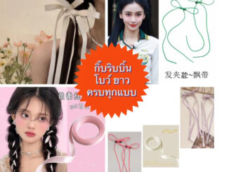 ร้านไทย ส่งของไว  กิ๊บติดผม ริบบิ้นโบว์ ยาว ครบทุกแบบสีพื้น น่ารัก สไตล์ใหม่ เรียบง่าย เครื่องประดับ สําหรับผู้หญิง
