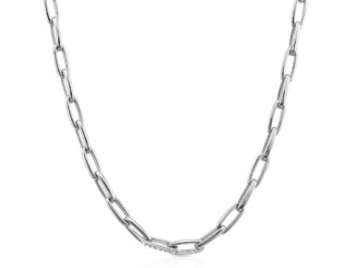 Jewellista สร้อยคอโซ่ Orianna เงินแท้ 925 ประดับพลอย CZ