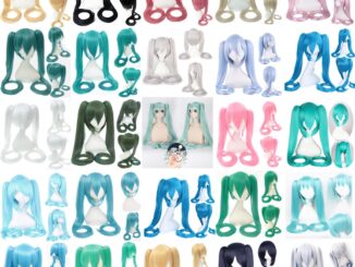 วิกผมยาว คอสเพลย์ Hatsune Miku ซากุระ สีสันสดใส สไตล์ญี่ปุ่น