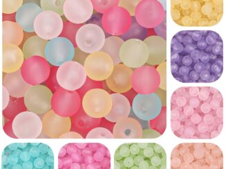 ลูกปัดยางอะคริลิคใส ทรงกลม ขนาด 8 มม. สําหรับทําเครื่องประดับ DIY 115 ชิ้น ต่อแพ็ค