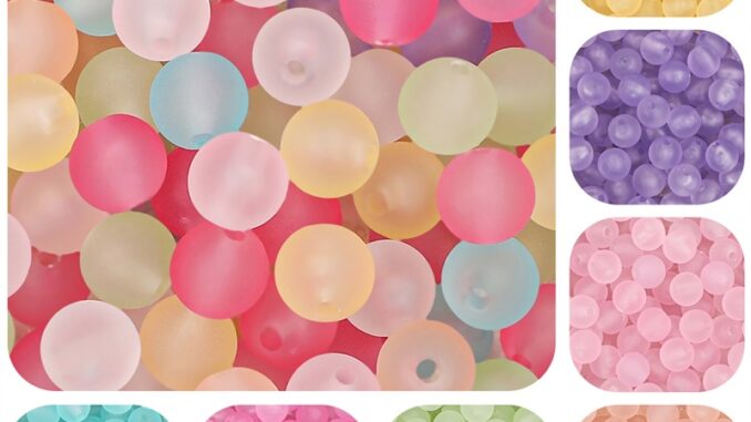 ลูกปัดยางอะคริลิคใส ทรงกลม ขนาด 8 มม. สําหรับทําเครื่องประดับ DIY 115 ชิ้น ต่อแพ็ค