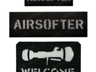 แผ่นสะท้อนแสง ลายตราสัญลักษณ์ Airsofter แบบเรืองแสง สําหรับกระเป๋าเป้สะพายหลัง