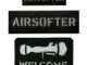 แผ่นสะท้อนแสง ลายตราสัญลักษณ์ Airsofter แบบเรืองแสง สําหรับกระเป๋าเป้สะพายหลัง