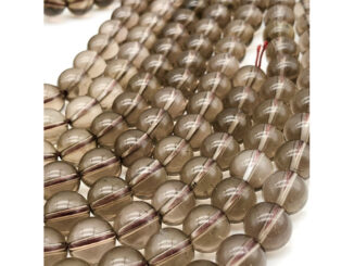 1 Strand Natural Smoky Quartz Beads 6mm 8mm 10mm Round  15.5 “ Long Gemstones for Bracelets Jewelry Making Necklace