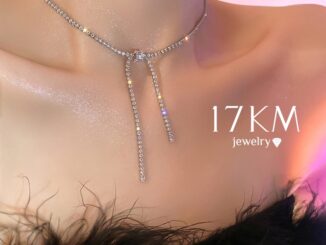 17 กม. เรียบง่าย เพทาย โช้กเกอร์ พู่ เงิน สร้อยคอ สําหรับผู้หญิง อุปกรณ์เครื่องประดับ
