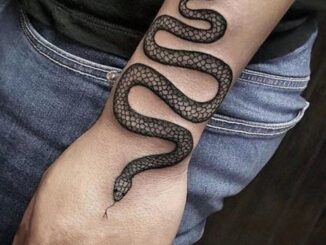 สติกเกอร์รอยสักชั่วคราว ลายงู กันน้ํา สําหรับผู้ชาย และผู้หญิง