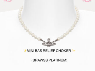 พร้อมส่ง  ✨MINI BAS RELIEF CHOKER ✨  (BRASS PLATINUM)  แท้   ไม่ขายของปลอมค่า