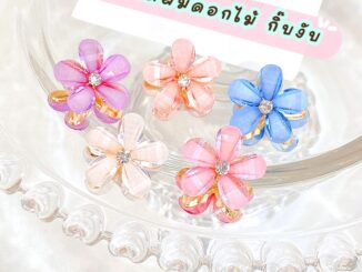 ร้านไทยสินค้าพร้อมส่ง   กิ๊บและโบว์ 01 : กิ๊บติดผม หนีบผม ดอกไม้ สไตล์เกาหลี