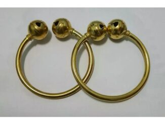 กำไลข้อมือทองเหลืองแบบมีกระพรวนคู่ ใส่รำ ใส่ทรงพระ หรือใส่ตามความชอบได้เลยค่ะ
