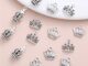 จี้รูปมงกุฎ สไตล์วินเทจ สําหรับทําเครื่องประดับ สร้อยคอ DIY จํานวน 20 ชิ้น ต่อชุด
