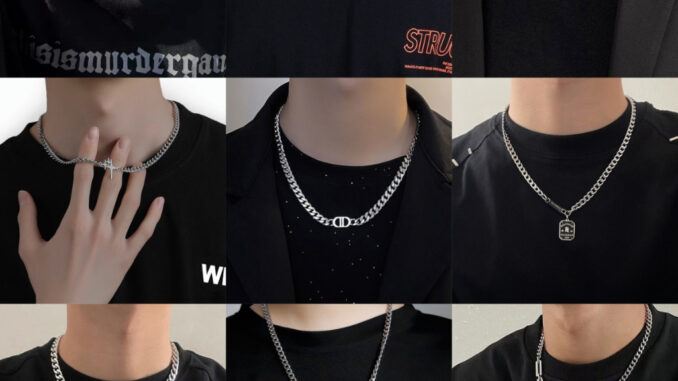 【AnnaHouse】สร้อยคอโซ่สเตนเลส จี้นกหวีด แหวนไม้กางเขนพระเยซู สีเงิน สําหรับผู้ชาย และผู้หญิง 001