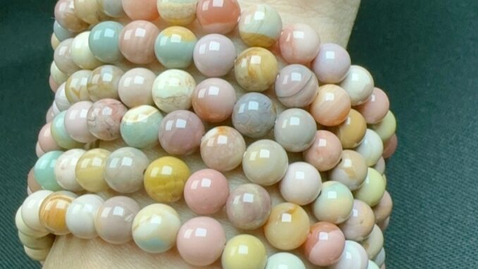 Agate alashanอาเกตธรรมชาติ สีแคนดี้ สีพาสเทล หวานน่ารัก หินนำโชค หินมงคล