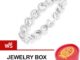 Tips Gallery แหวน เงินแท้ 925 หุ้ม ทองคำขาว ฝัง เพชร CZ Brilliant Diamonds Eternity Design TRS074
