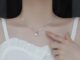 สร้อยคอ จี้ใบแปะก๊วย สีเงิน แฟชั่นฤดูใบไม้ผลิ และฤดูร้อน สไตล์เกาหลี สําหรับผู้หญิง