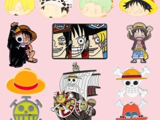 เข็มกลัด ลายการ์ตูนอนิเมะ One Piece สําหรับติดปกเสื้อเป้สะพายหลัง เสื้อผ้าเพื่อน