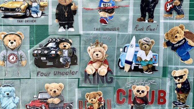 ตัวรีดการ์ตูนสุดฮิต   Polo bear 2    รีดง่าย ตัวรีดติดเสื้อ สติกเกอร์รีดติดเสื้อ