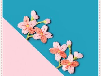 ✿ แผ่นแพทช์เหล็ก ลายซากุระ ✿ ป้ายปักผ้า ลายดอกไม้ สีชมพูหวาน DIY 1 ชิ้น