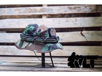 หมวกปีกสั้นถักเชือกพาราคอร์ดลายวู้ดเเลนด์