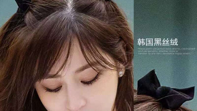 กิ๊บติดผม ประดับโบว์ ขนาดเล็ก สีดํา สไตล์เจ้าหญิง สําหรับผู้หญิง