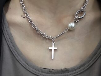 【 พร้อมส่ง 】Cross & Pearl Necklace สร้อยกางเขนไข่มุก