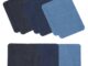 [Biho] 12PCS/Set Denim Patches Heat Transfers Iron on Repair Jeans Elbow Knee Back Patch Clothes Stickers Decoration