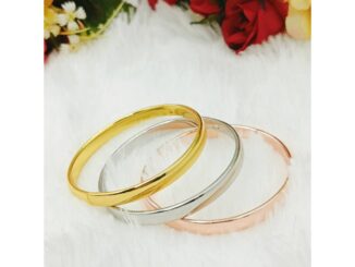 DIDGO CW61 กำไลเกลี้ยง เงิน ทอง นาค งนไมครอน ไม่ลอก ไม่ดำ  ***ไซส์ 57 **