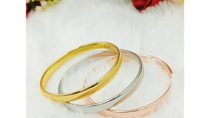DIDGO CW61 กำไลเกลี้ยง เงิน ทอง นาค งนไมครอน ไม่ลอก ไม่ดำ ***ไซส์ 57 ** DIDGO CW61 กำไลเกลี้ยง เงิน ทอง นาค งนไมครอน ไม่ลอก ไม่ดำ ***ไซส์ 57 **