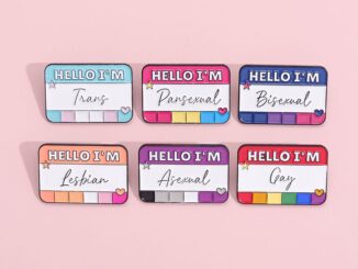 พร้อมส่ง เข็มกลัด รูป Hello I Am Enamel Pins LGBT สร้างสรรค์ เครื่องประดับ สําหรับเพื่อน