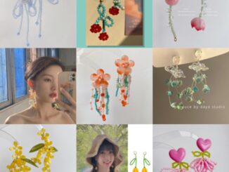 1 คู่ โบราณ สง่างาม พีช หยก ดอกไม้ พู่ ต่างหูวรรณกรรม โรแมนติก บรรยากาศหญิง จีน-เก๋ไก๋ วินเทจ ต่างหู