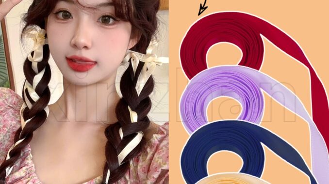 ยางมัดผมหางม้า แบบถัก ริบบิ้นยาว หลากสี 2 เมตร เครื่องประดับผม ยอดนิยม แฟชั่นเกาหลี สําหรับผู้หญิง ยางมัดผมหางม้า แบบถัก ริบบิ้นยาว หลากสี 2 เมตร เครื่องประดับผม ยอดนิยม แฟชั่นเกาหลี สําหรับผู้หญิง