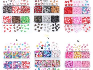 Flgo อุปกรณ์ตกแต่งเล็บ ลายเกล็ดหิมะ หัวใจ ซานต้า คริสต์มาส 3D 200 แพ็ก