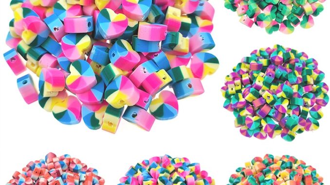 ลูกปัดดินโพลิเมอร์ รูปหัวใจ คละแบบ สําหรับทําเครื่องประดับ DIY 10 ชิ้น ลูกปัดดินโพลิเมอร์ รูปหัวใจ คละแบบ สําหรับทําเครื่องประดับ DIY 10 ชิ้น
