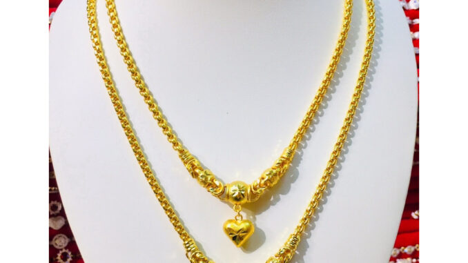 สร้อยคอทอง พร้อมจี้หัวใจ น้ำหนัก 2 บาท ทองชุบ ทองหุ้ม สวยเสมือนจริง JPgoldjewelry สร้อยคอทอง พร้อมจี้หัวใจ น้ำหนัก 2 บาท ทองชุบ ทองหุ้ม สวยเสมือนจริง JPgoldjewelry