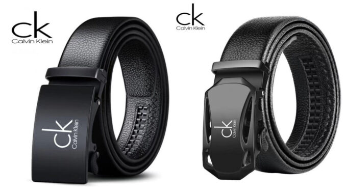 ซื้อ 1 แถม 1 SALE Calvin Klein Belt-Leather CK เข็มขัดหนังแท้