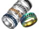 [Exquisite Jewelry House] แหวนสเตนเลส หมุนได้ สําหรับผู้ชาย