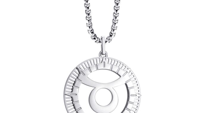 555jewelry จี้พร้อมสร้อยคอ Zodiac สแตนเลสสตีล แท้ 12 ราศี ดีไซน์ สวยเท่ ไม่เหมือนใคร รุ่น MNC-P969 - ราศีพฤษภ Taurus