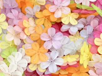 ลูกปัดดอกไม้กึ่งใส 28.5 มม. สีวอร์มไวท์ สําหรับทําเครื่องประดับ สร้อยข้อมือ ต่างหู DIY 10 ชิ้น