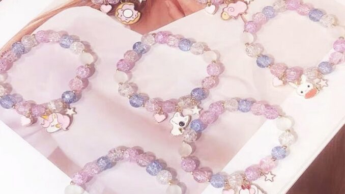 CODในไทย สร้อยข้อมือกําไลข้อมือจี้รูปผีเสื้อกระต่ายคริสตัลไข่มุกดอกไม้น่ารักสําหรับผู้หญิงเครื่องประดับ