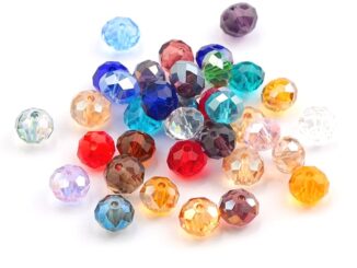 ขายส่ง ถุงใหญ่ 4 มม. ลูกปัดคริสตัลเหลี่ยมเพชรพลอยเทียม ลูกปัดแก้วออสเตรีย Rondelle หลวม เครื่องประดับลูกปัด สําหรับทําเครื่องประดับ 1500 ชิ้น