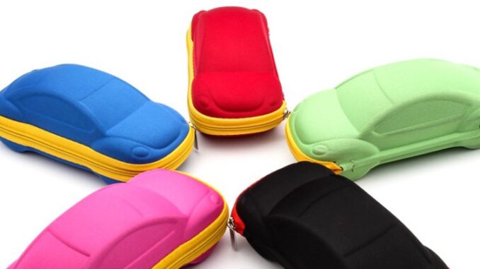 F002/ShopAt.Two/พร้อมส่ง *สุ่มสีส่ง*กล่องใส่แว่นตาเด็ก กระเป๋าเก็บแว่นตาเด็ก