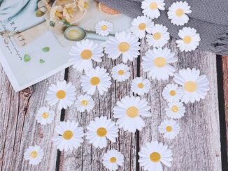 แผ่นแพทช์ ปักลายดอกทานตะวัน ดอกเดซี่ ขนาดเล็ก สําหรับรีดติดเสื้อผ้า DIY 1 ชิ้น