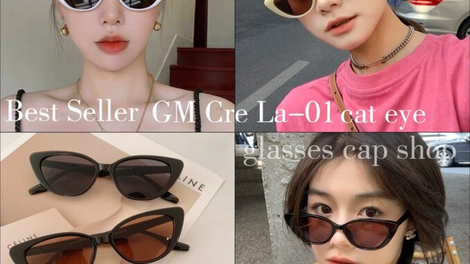 แว่นตาแฟชั่น แว่นตากันแดด GM Cre La-01 ทรงแคทอาย [[สินค้าพร้อมส่งในไทย ]]