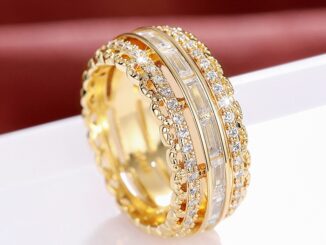 เครื่องประดับ แหวนแฟชั่น ฝังเพทาย ลายดอกไม้ สวยงาม สําหรับผู้หญิง