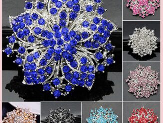เข็มกลัดทรงกลมชุบเงินลายดอกไม้ Es Pin