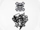 แทททู SAI MAGIC TATTOO 10CM×06CM รอยสักอยู่ได้นาน 2 สัปดาห์ รอยสักมายากล แทททูรอยสักกันน้ำ รอยสักชั่วคราว รอยสัก 481