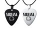 Nirvana ✨สร้อยคอเชือกหนัง พร้อมจี้ปิ๊กกีตาร์